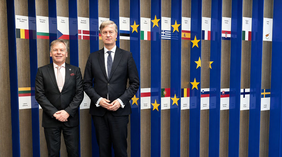 Alejandro Díaz se reunió con el embajador de la Unión Europea